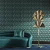 Liberty Fabrics Regency Tulip Wallpaper In Jade New