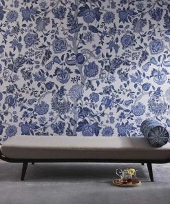 Liberty Fabrics Palampore Trail Wallpaper In Lapis New