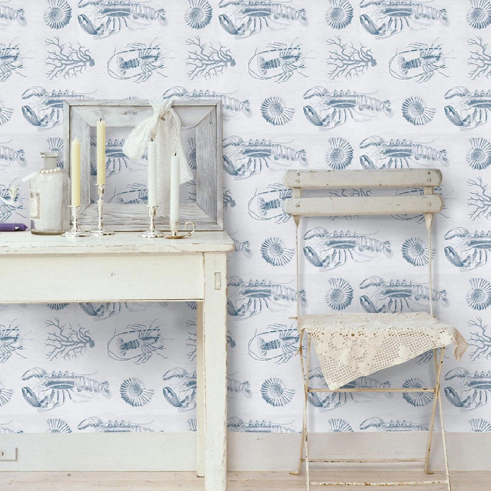 Thedesignyarduk Lobster Blue Wallpaper 4 Thedesignyarduk Lobster Blue Wallpaper