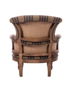 Mind The Gap Louis Deconstructed Chair - NEWPORT STRIPES Heavy Linen