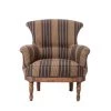 Mind The Gap Louis Deconstructed Chair - NEWPORT STRIPES Heavy Linen