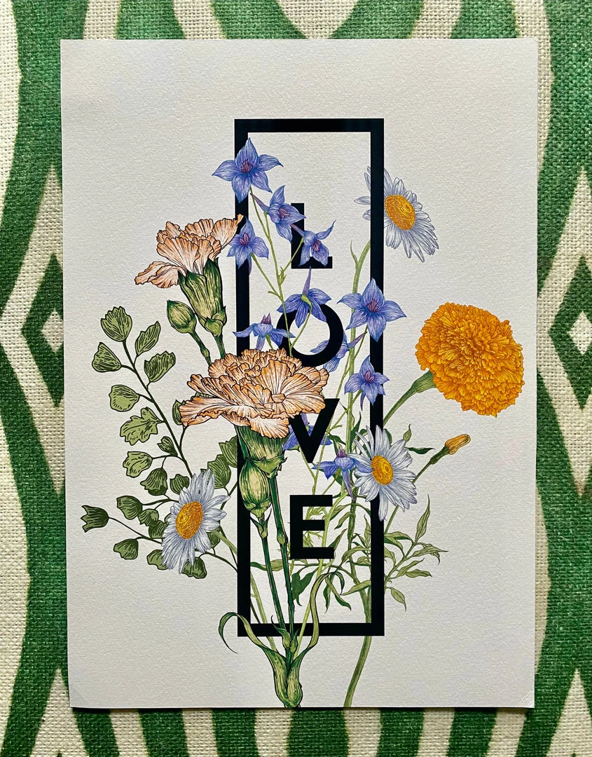 Love The Meadow Print, By The Print Florist Bohemian Dream 3 Love The Meadow Print, By The Print Florist Bohemian Dream