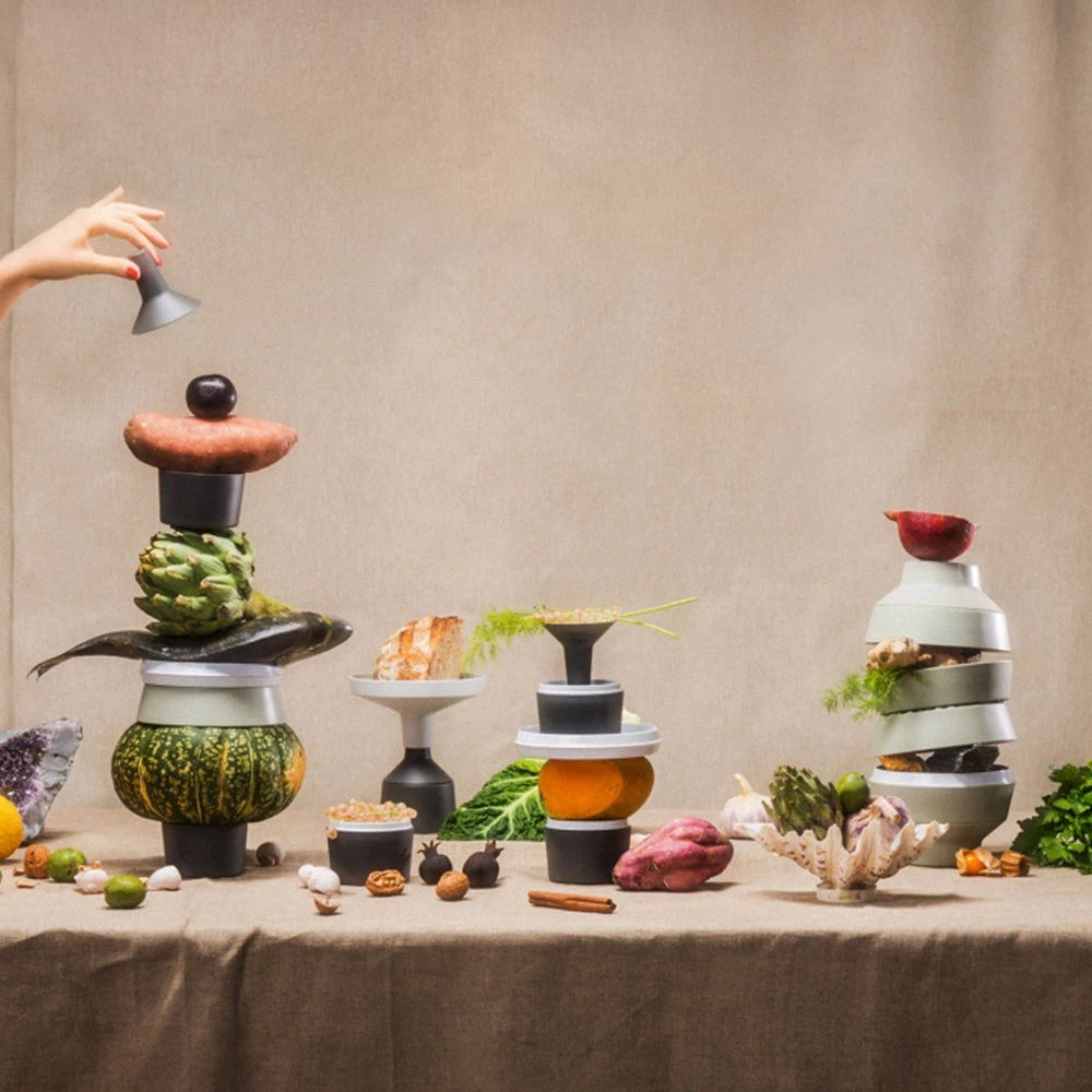 IBRIDE BABEL MAKE - Stackable Set Of 2 Large Bowls & One Dish 6 IBRIDE BABEL MAKE - Stackable Set Of 2 Large Bowls & One Dish