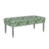 Mind The Gap MTG FURNITURE - EDWARD TUFTED OTTOMAN - THE MANOR LINEN Rose & Thorn
