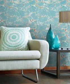 Mind The Gap Marbled Wallpaper