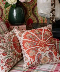 Mind The Gap Woodstock Meros Suzani Silk Embroidered Cushion New