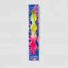 Pink Stories Homeware Neon Dip Dye Curly Dinner Candle, Miami Edition