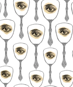 Mind The Gap Mirror's Eye Neutral Wallpaper Memphis To Miami