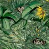 Brand Mckenzie Monkey Forest Wallpaper, Dark Green & Yellow Wallpaper & Paint 1 Brand Mckenzie Monkey Forest Wallpaper, Dark Green & Yellow Wallpaper & Paint