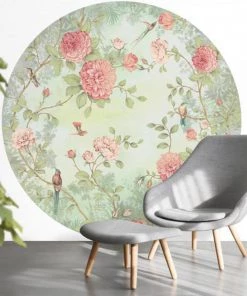 BN Wallpaper & Paint Wallpaper Circles Moonlight Garden Greens