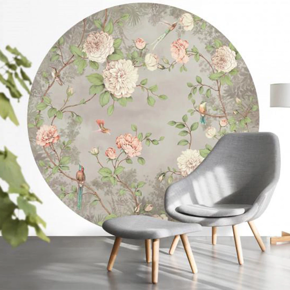 BN Wallpaper & Paint Wallpaper Circles Moonlight Garden Mauve 3 BN Wallpaper & Paint Wallpaper Circles Moonlight Garden Mauve