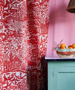 The Monkey Puzzle Tree New 'All Tomorrow's Futures' Ocean Blue Linen By Alexis Snell 24 The Monkey Puzzle Tree New 'All Tomorrow's Futures' Ocean Blue Linen By Alexis Snell