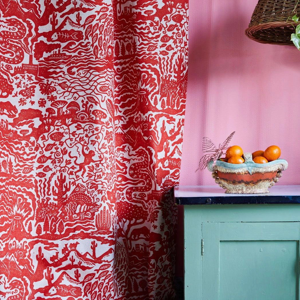 The Monkey Puzzle Tree New 'All Tomorrow's Futures' Ocean Blue Linen By Alexis Snell 12 The Monkey Puzzle Tree New 'All Tomorrow's Futures' Ocean Blue Linen By Alexis Snell