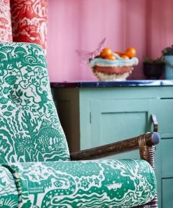 The Monkey Puzzle Tree New 'All Tomorrow's Futures' Ocean Blue Linen By Alexis Snell 26 The Monkey Puzzle Tree New 'All Tomorrow's Futures' Ocean Blue Linen By Alexis Snell