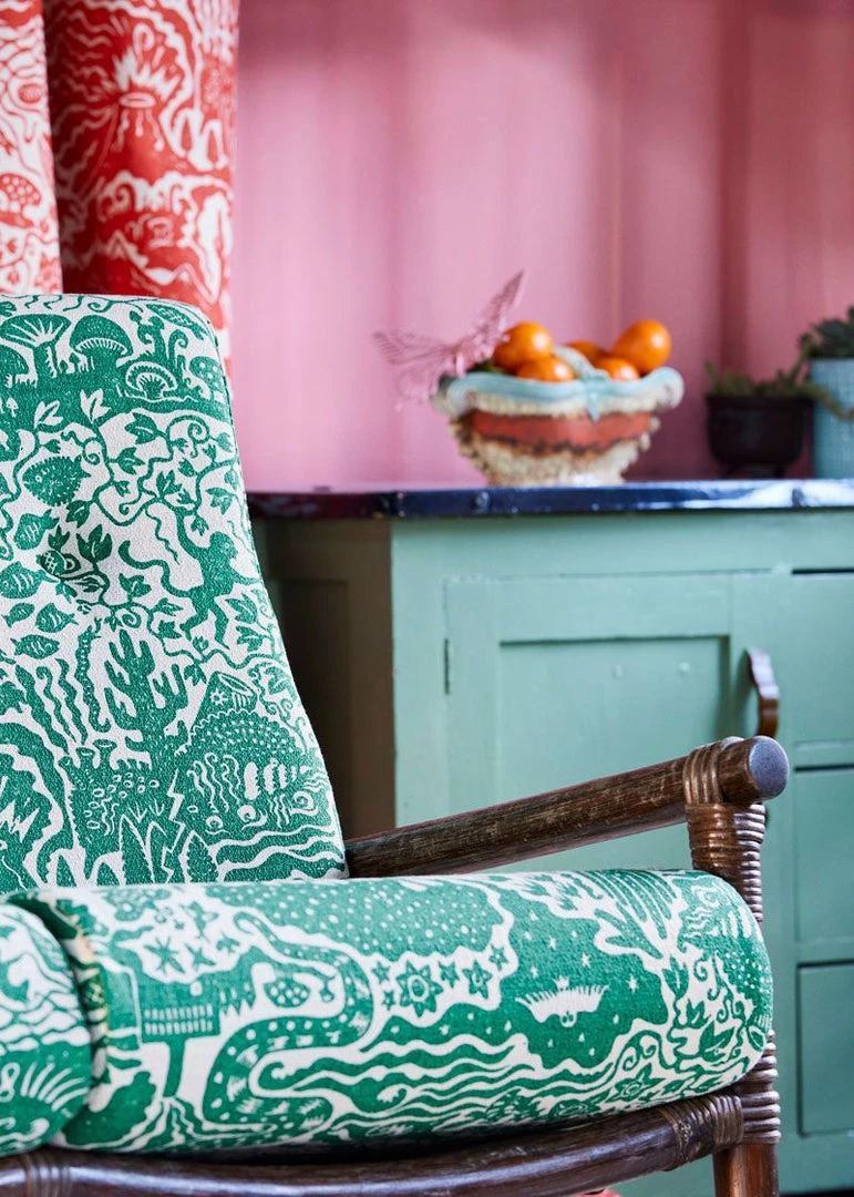 The Monkey Puzzle Tree New 'All Tomorrow's Futures' Ocean Blue Linen By Alexis Snell 14 The Monkey Puzzle Tree New 'All Tomorrow's Futures' Ocean Blue Linen By Alexis Snell