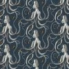 Josephine Munsey Octopoda Deep Sea Blue Wallpaper