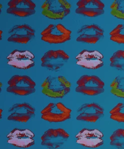 Mind The Gap The Retrograde Neon Kiss Indigo Wallpaper