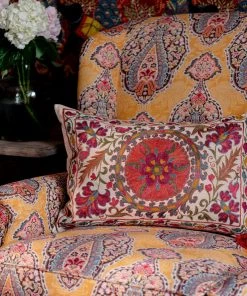 Mind The Gap New Woodstock Nurata Suzani Silk Embroidered Cushion