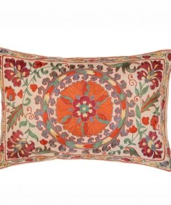 Mind The Gap New Woodstock Nurata Suzani Silk Embroidered Cushion
