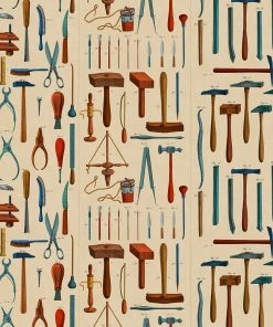 Mind The Gap Old Tools Wallpaper