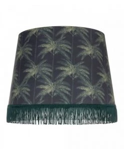 Mind The Gap Cone Lampshades Ornamental Palms Dark