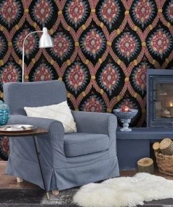 Mind The Gap Ottoman Anthracite Wallpaper 7 Mind The Gap Ottoman Anthracite Wallpaper