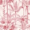 Mind The Gap Havana Tropicana Palmera Cubana Pink Wallpaper