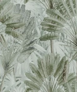 Mind The Gap Traveller's Palm Neutral Wallpaper