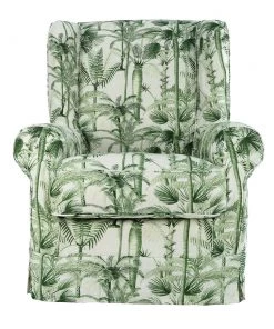 Mind The Gap Havana Tropicana MTG FURNITURE - DAKOTA SKIRTED CHAIR - PALMERA CUBANA LINEN