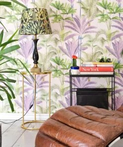 The Design Yard Havana Tropicana Palmeras Anthracite Wallpaper
