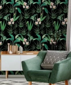 Mind The Gap Palm Springs Anthracite Wallpaper