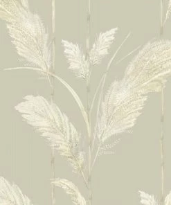 Brand Mckenzie Pampas Grass Wallpaper, Oatmeal