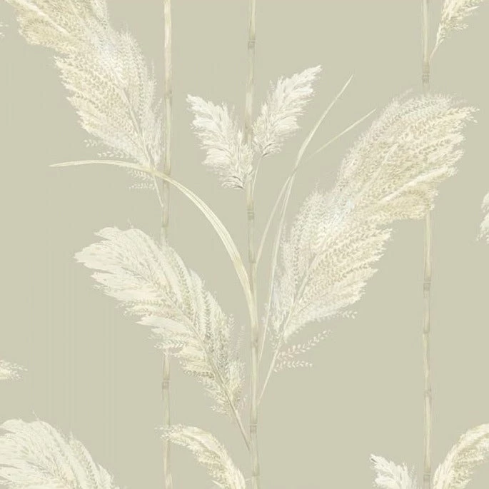 Brand Mckenzie Pampas Grass Wallpaper, Oatmeal 3 Brand Mckenzie Pampas Grass Wallpaper, Oatmeal
