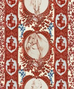 Mind The Gap Wallpaper & Paint The Competition Panel, Red Wallpaper