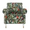 Mind The Gap Havana Tropicana Kingston Chair - Parrots Of Brazil Linen