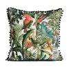 Mind The Gap Parrots Of Brazil Linen Cushion Havana Tropicana