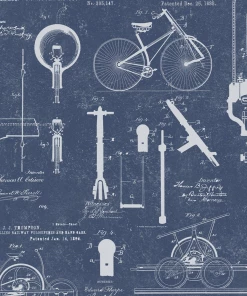 Mind The Gap The Craftsman Patents Grey Wallpaper