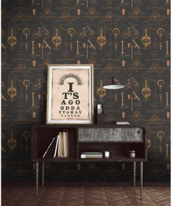 Mind The Gap Patents Brown Wallpaper The Craftsman