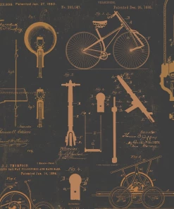 Mind The Gap The Craftsman Patents Grey Wallpaper