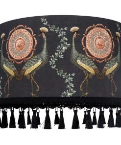 Mind The Gap Les Jardins Royaux MTG Lamps Drum Lampshade - GARDEN BIRDS