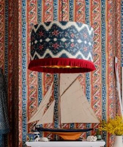 Mind The Gap Blue Skies Ahead Lamps Drum Pendant - Phoenicia Batik