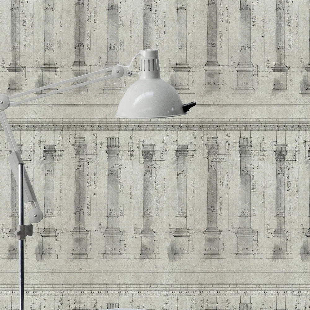 Thedesignyarduk Colonnade Sand Wallpaper The Craftsman 4 Thedesignyarduk Colonnade Sand Wallpaper The Craftsman