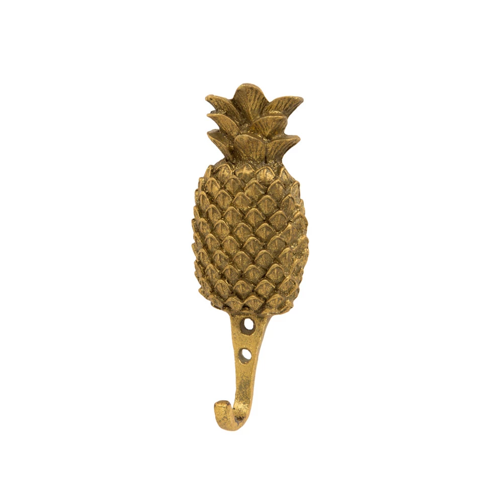 London Ornaments Rose & Thorn Gold Pineapple Hook 3 London Ornaments Rose & Thorn Gold Pineapple Hook