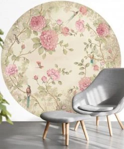 BN Wallpaper Circles Moonlight Garden Rose Rose & Thorn