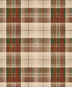 Mind The Gap Countryside Plaid Charcoal Wallpaper