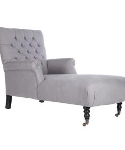 Mind The Gap MTG FURNITURE - MADISON CHAISE - FROST GREY LINEN
