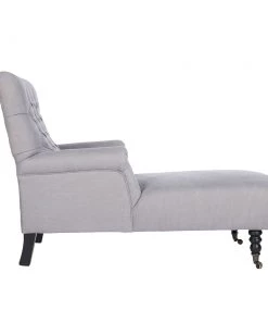 Mind The Gap MTG FURNITURE - MADISON CHAISE - FROST GREY LINEN