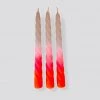 Pink Stories Bohemian Dream Neon Twisted Candles Shades Of Pomegranate - Set Of 3 2 Pink Stories Bohemian Dream Neon Twisted Candles Shades Of Pomegranate - Set Of 3
