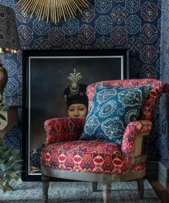 Rose & Thorn Mind The Gap Linen Fabrics, Ajrak Linen