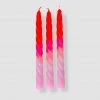 Pink Stories Bohemian Dream Neon Twisted Candles Shades Of Melon- Set Of 3 1 Pink Stories Bohemian Dream Neon Twisted Candles Shades Of Melon- Set Of 3